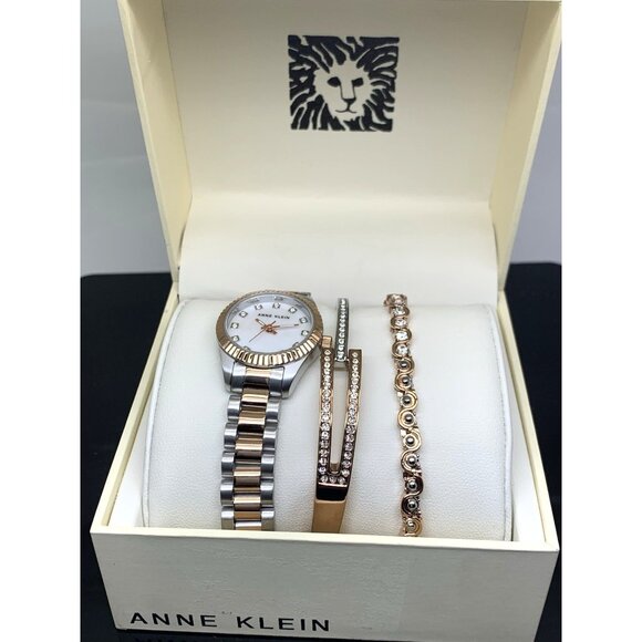 Anne Klein Women\'s Watch AK-5441 Quartz Mother of Pearl Dial Two Tone Steel 26mm main image 11